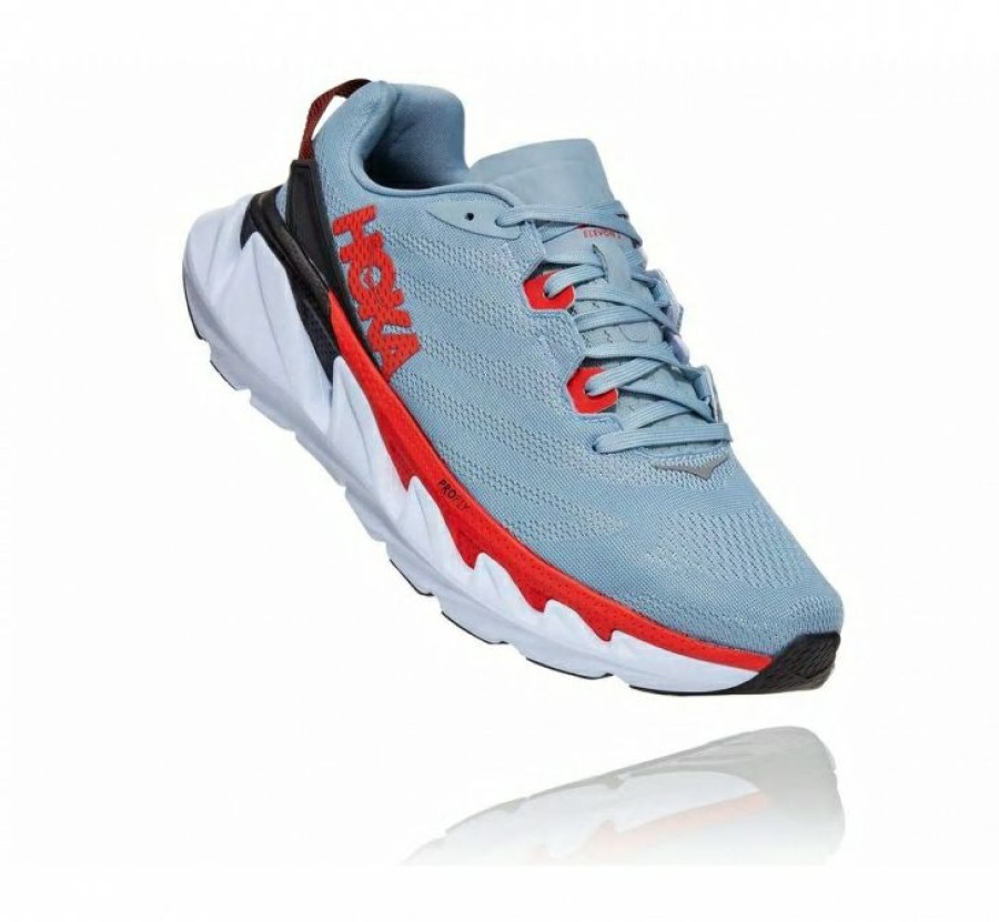 Running Shoes * | Hoka Limited Edition Men'S Elevon 2 Blue Fog / Fiesta