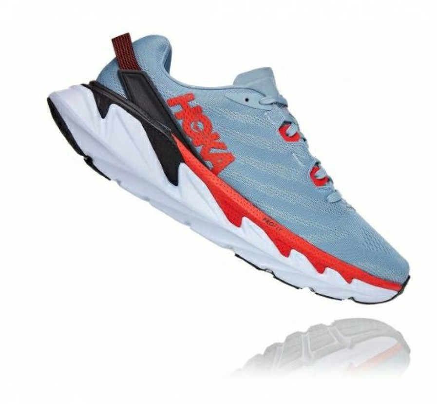 Running Shoes * | Hoka Limited Edition Men'S Elevon 2 Blue Fog / Fiesta