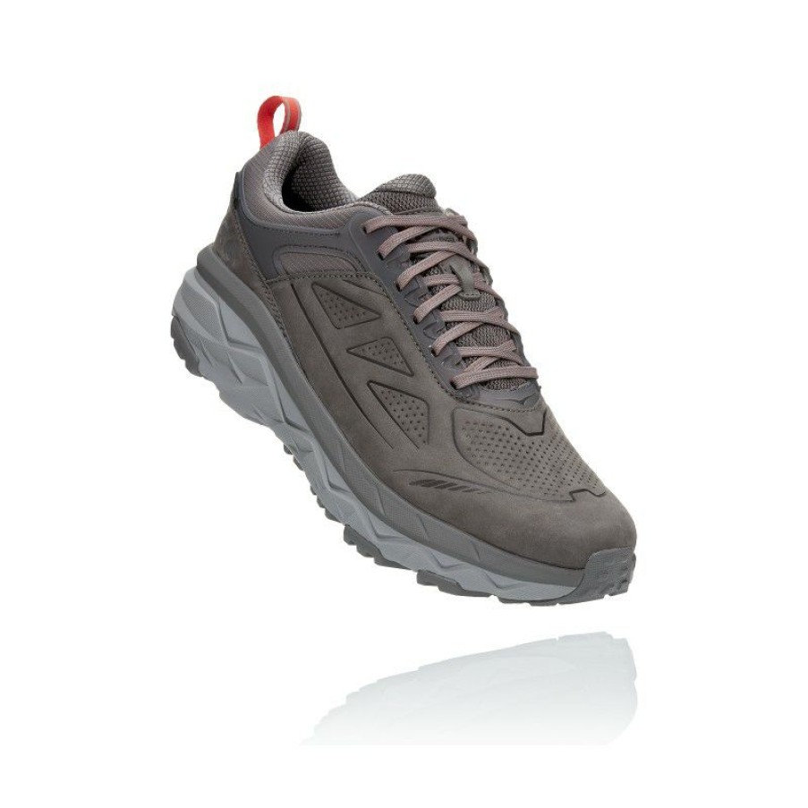 Running Shoes * | Limited Edition Hoka One One Low Gore-Tex Challenger Trail Shoe (Charcoal Gray / Fiesta) Man