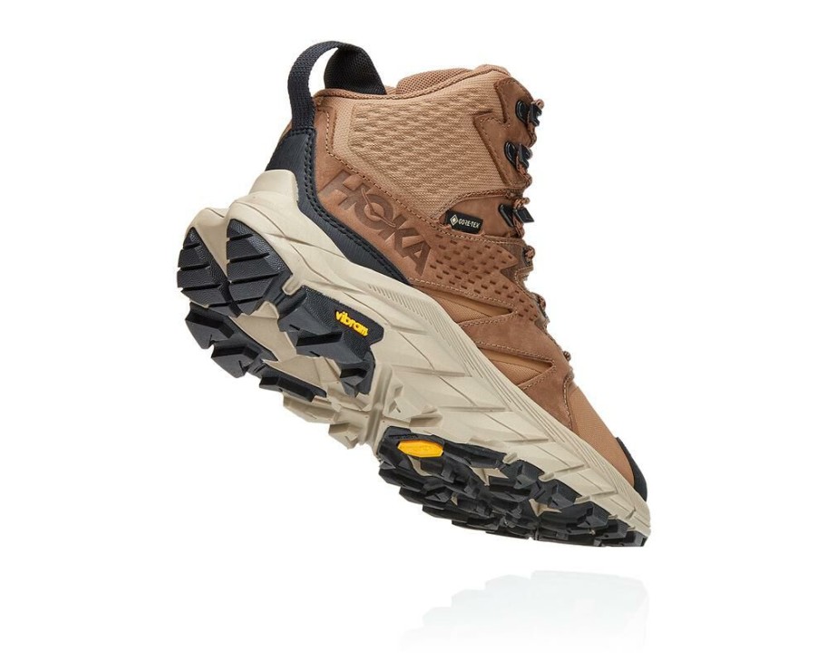 Hiking Shoes * | Online Hoka One One Anacapa Mid Gore-Tex For Men Otter / Black