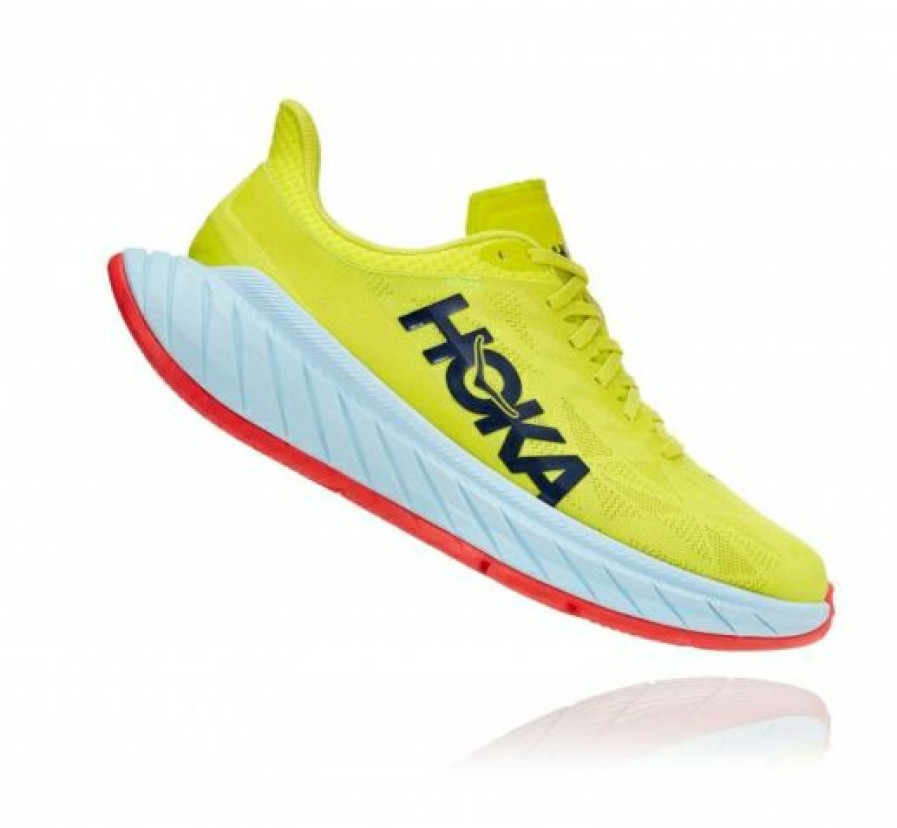 Running Shoes * | Hoka Sale Men'S Carbon X 2 Evening Primrose / Fiesta