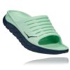 Recovery Shoes * | Hoka Sale Men'S Ora Recovery Slide Green Ash / Outer Space