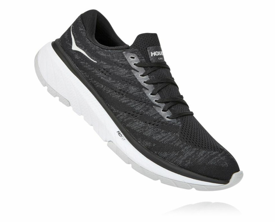 Men'S Shoes * | Shop Hoka Men'S Cavu 3 Walking Shoes Black/White My-6794670