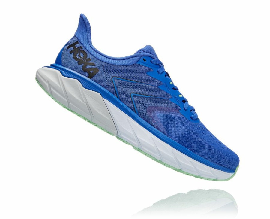 Men'S Shoes * | Online Hoka Men'S Arahi 5 Stability Shoes Blue/Black My-6281574