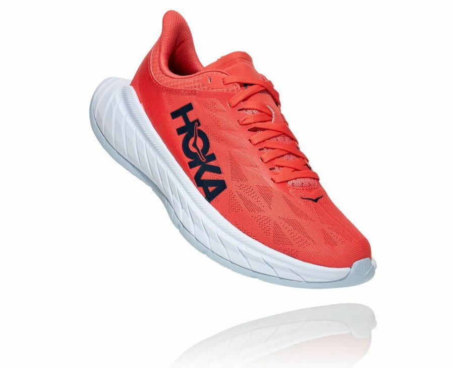 Women'S Shoes * | Limited Edition Hoka Women'S Carbon X 2 Running Shoes Coral/Black My-1268543