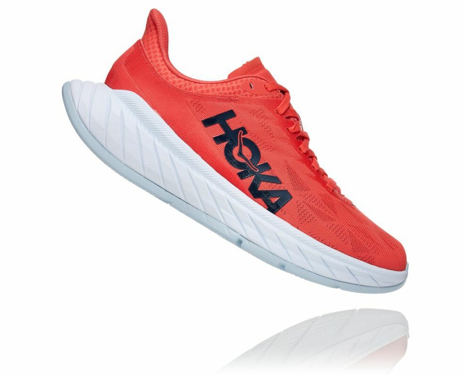 Women'S Shoes * | Limited Edition Hoka Women'S Carbon X 2 Running Shoes Coral/Black My-1268543