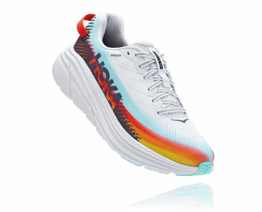 Women'S Shoes * | Limited Edition Hoka Women'S Ironman Rincon 2 Running Shoes White/Blue My-3932258