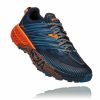 Men'S Shoes * | Limited Edition Hoka Men'S Speedgoat 4 Trail Running Shoes Blue/Orange My-5782908