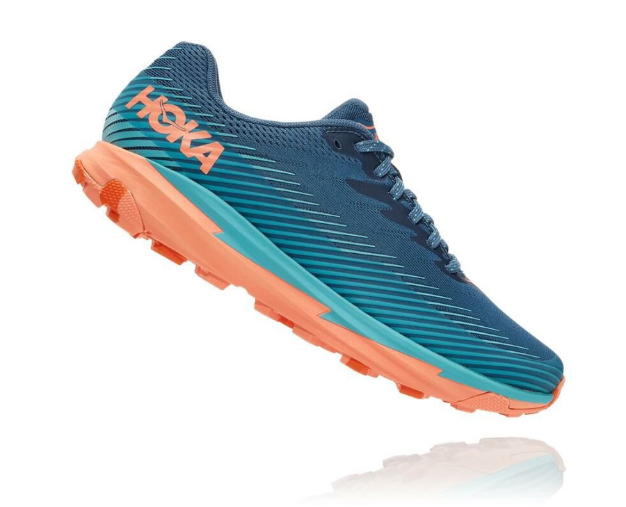 Running Shoes * | Shop Hoka One One Torrent 2 For Women Real Teal / Cantaloupe