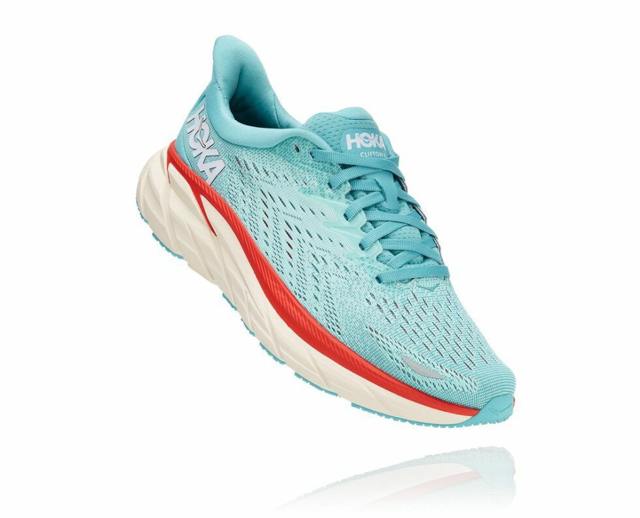 Women'S Shoes * | Shop Hoka Women'S Clifton 8 Wides Light Turquoise My-3112970