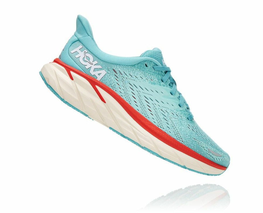 Women'S Shoes * | Shop Hoka Women'S Clifton 8 Wides Light Turquoise My-3112970