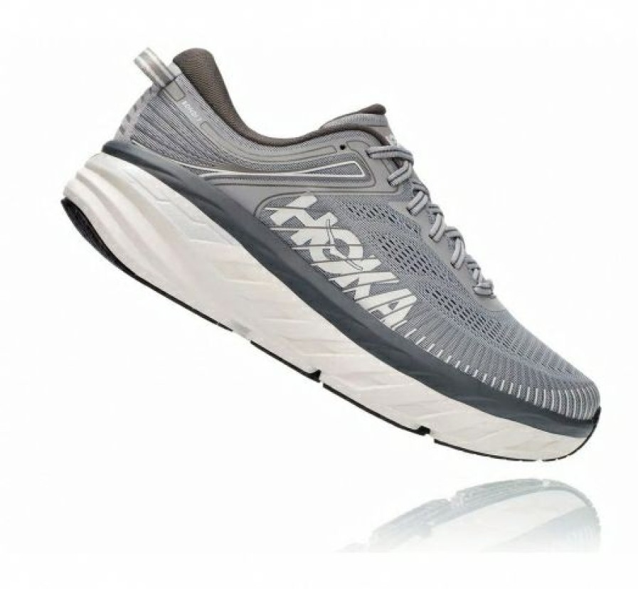 Running Shoes * | Hoka Limited Edition Men'S Bondi 7 Wild Dove / Dark Shadow