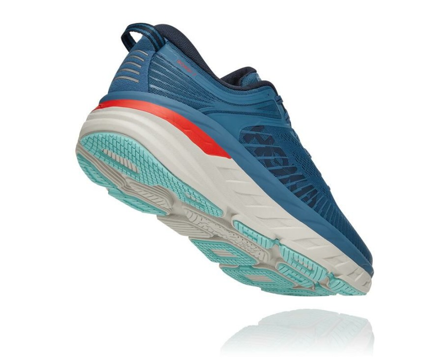 Running Shoes * | Limited Edition Hoka One One Bondi 7 For Women Real Teal / Outer Space