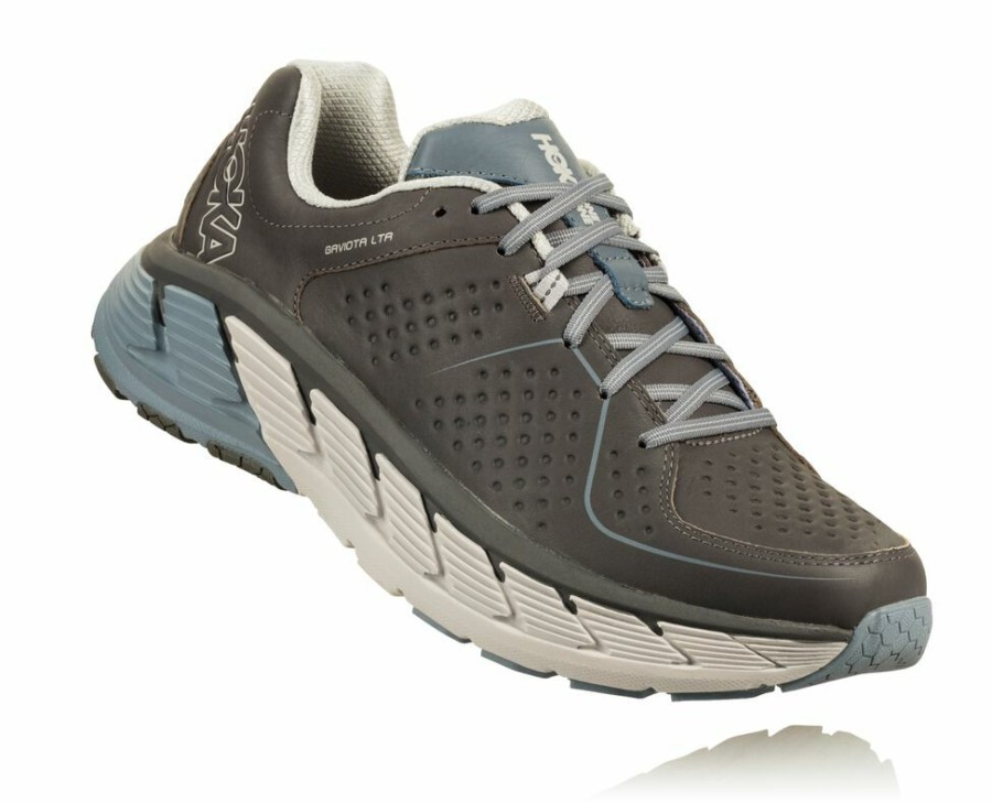 Women'S Shoes * | Limited Edition Hoka Women'S Gaviota Leather Walking Shoes Dark Grey My-1287836