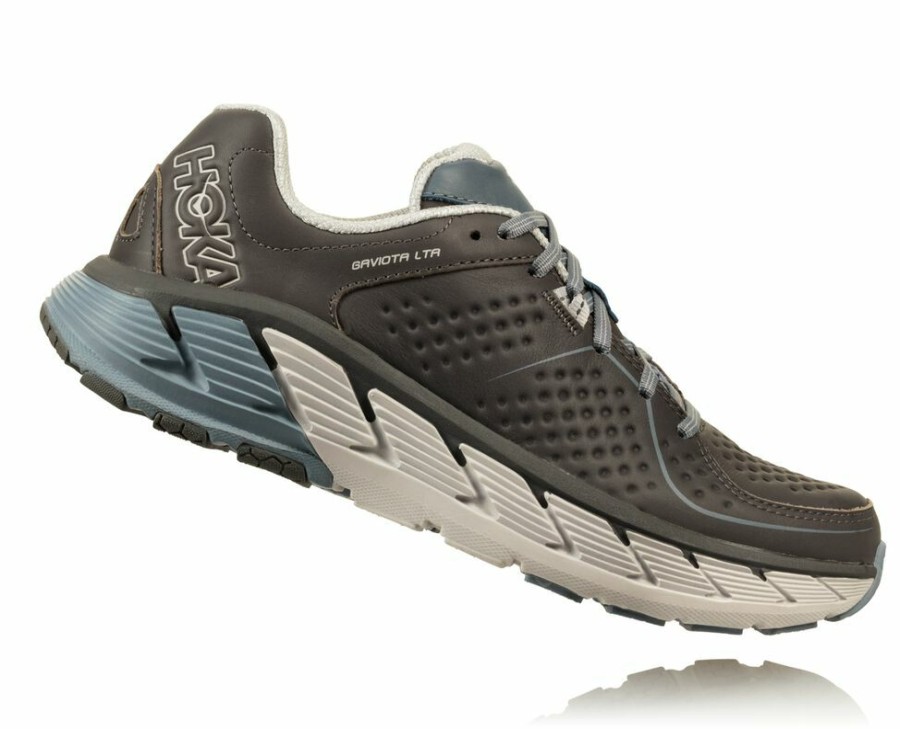 Women'S Shoes * | Limited Edition Hoka Women'S Gaviota Leather Walking Shoes Dark Grey My-1287836