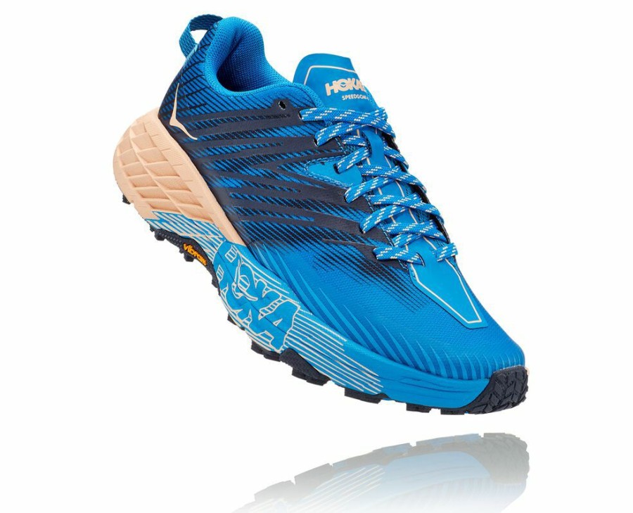 Women'S Shoes * | Online Hoka Women'S Speedgoat 4 Sneakers Indigo/Apricot My-7853231