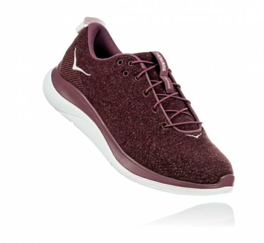 Running Shoes * | Hoka Limited Edition Women'S Hupana Flow Wool Rose Brown / Evening Sand