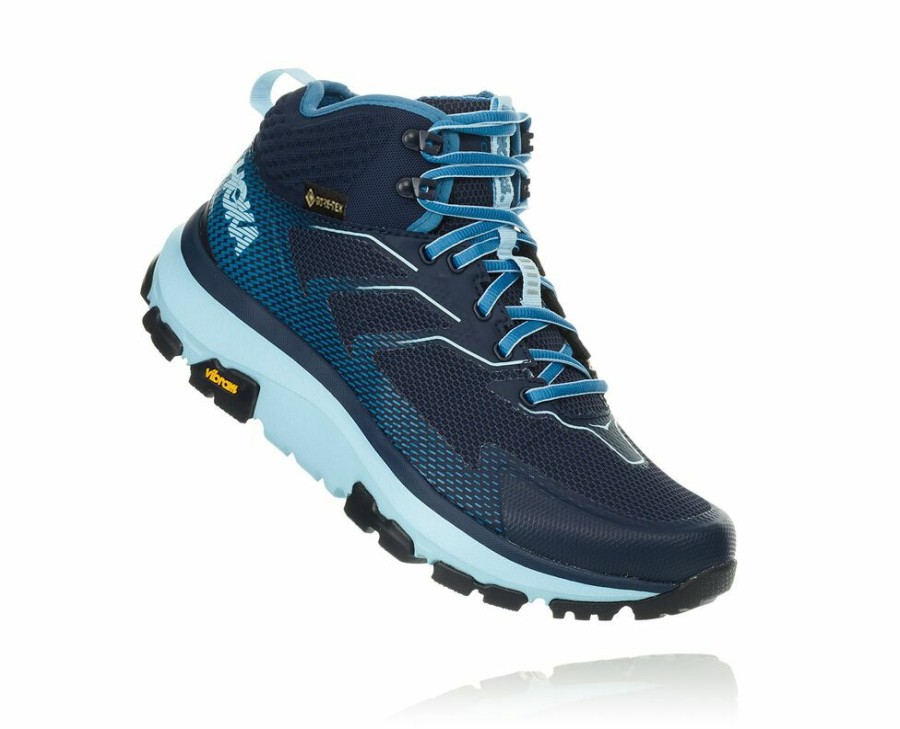 Women'S Shoes * | Sale Hoka Women'S Toa Gore-Tex Hiking Boots Black/Light Turquoise My-3075892