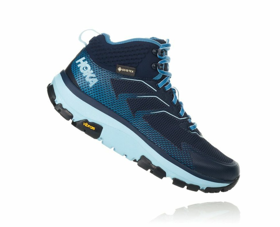 Women'S Shoes * | Sale Hoka Women'S Toa Gore-Tex Hiking Boots Black/Light Turquoise My-3075892