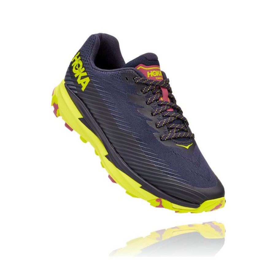 Running Shoes * | Sale Hoka One One Torrent 2 (Deep Well/Evening Primrose) Trail Shoes Women