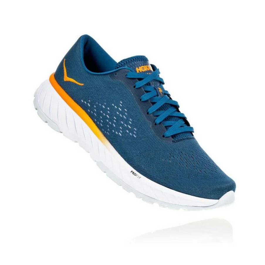 Running Shoes * | Limited Edition Cavu Hoka Running Shoe One One (Corsair Blue / Bright Marigold)