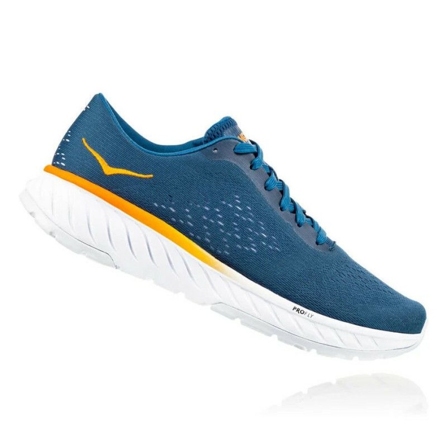 Running Shoes * | Limited Edition Cavu Hoka Running Shoe One One (Corsair Blue / Bright Marigold)