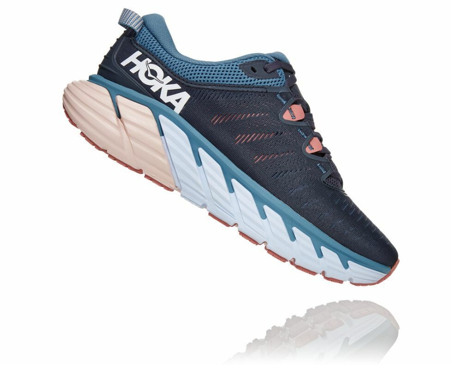 Women'S Shoes * | Sale Hoka Women'S Gaviota 3 Stability Shoes Navy/Rose My-3460412