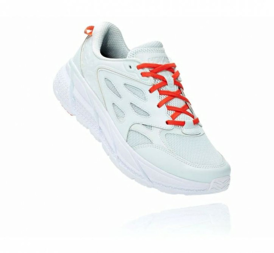 Running Shoes * | Hoka Shop All Gender Clifton L Wan Blue / Mandarin Red