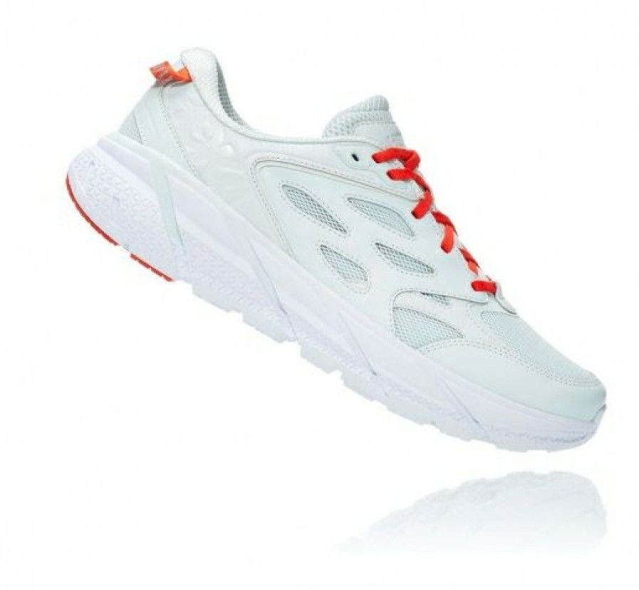 Running Shoes * | Hoka Shop All Gender Clifton L Wan Blue / Mandarin Red