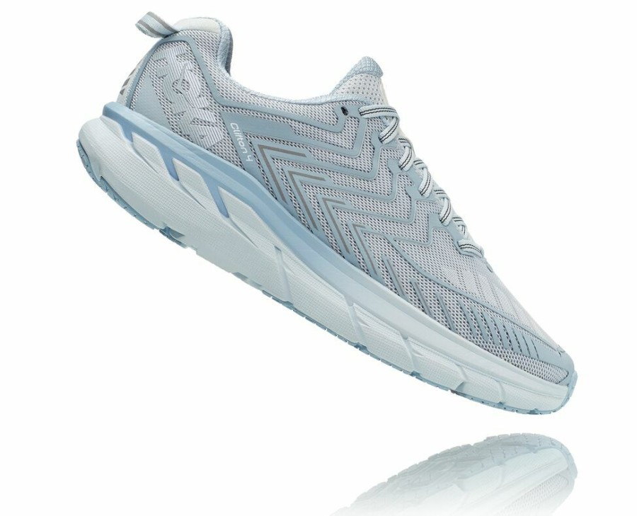 Women'S Shoes * | Sale Hoka Women'S Ov Clifton Running Shoes Light Grey My-9054173