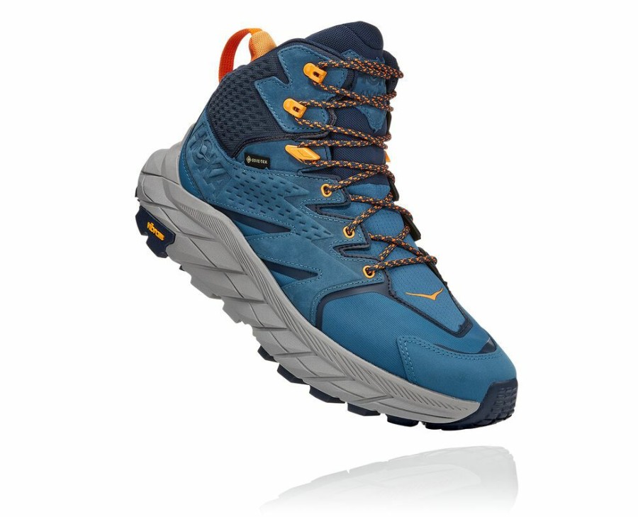 Men'S Shoes * | Shop Hoka Men'S Anacapa Mid Gore-Tex Orthopedic Shoes Blue My-5814635