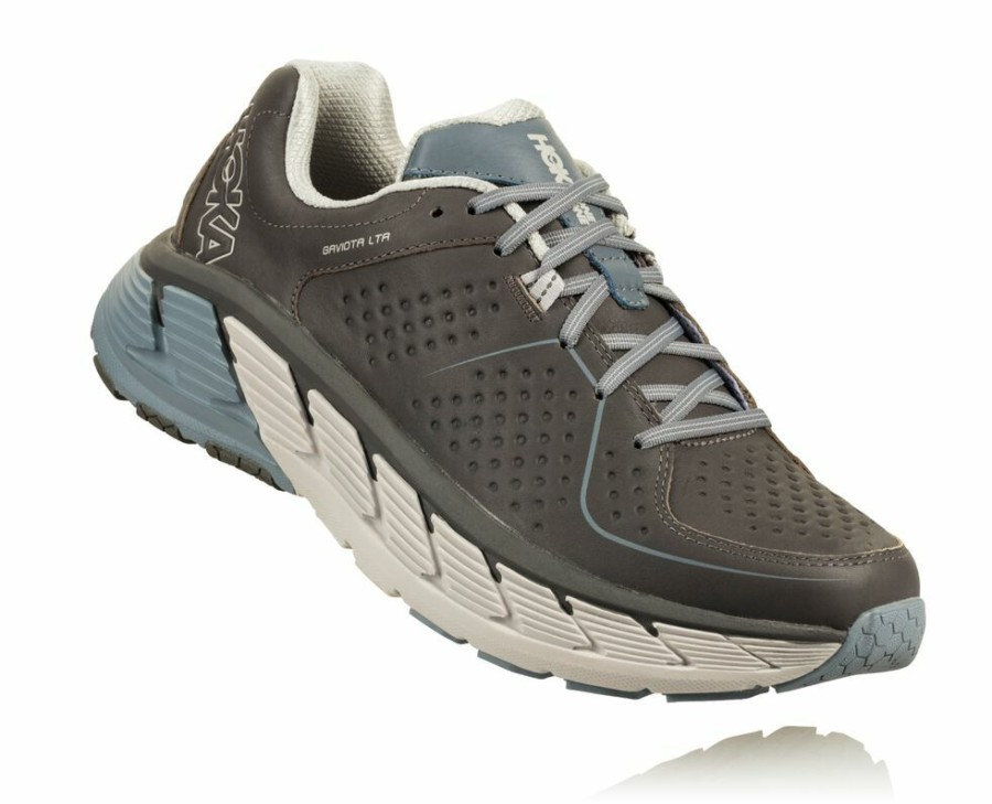 Women'S Shoes * | Shop Hoka Women'S Gaviota Leather Running Shoes Dark Grey My-6709534