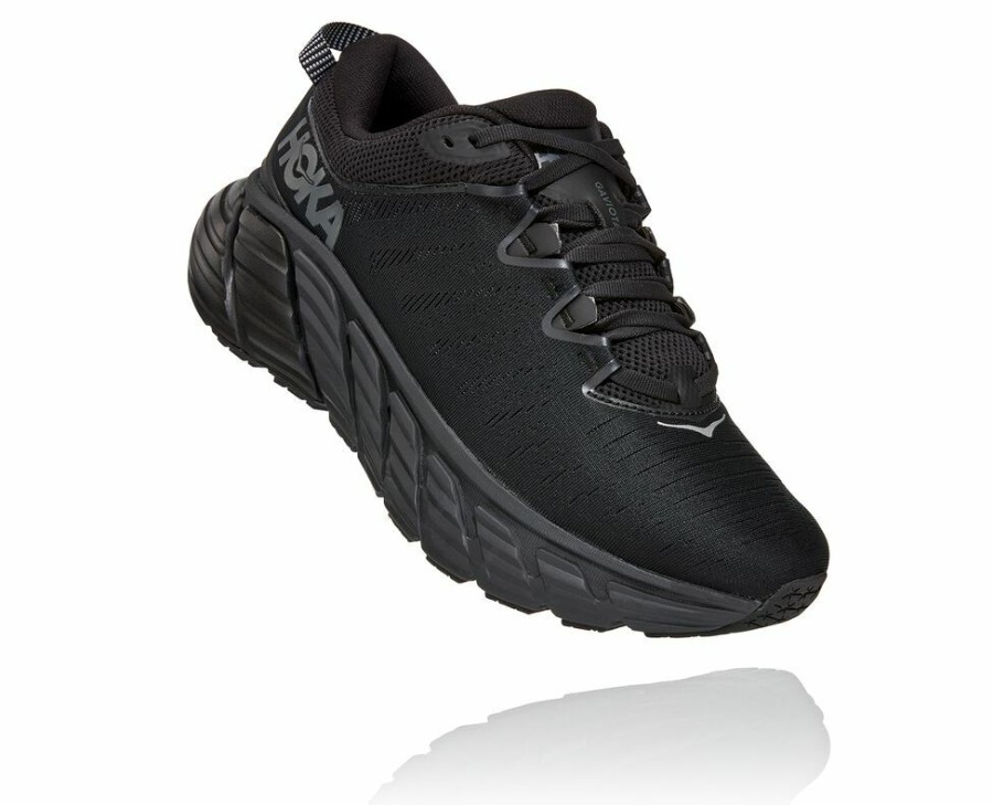 Men'S Shoes * | Limited Edition Hoka Men'S Gaviota 3 Stability Shoes Black My-5322348