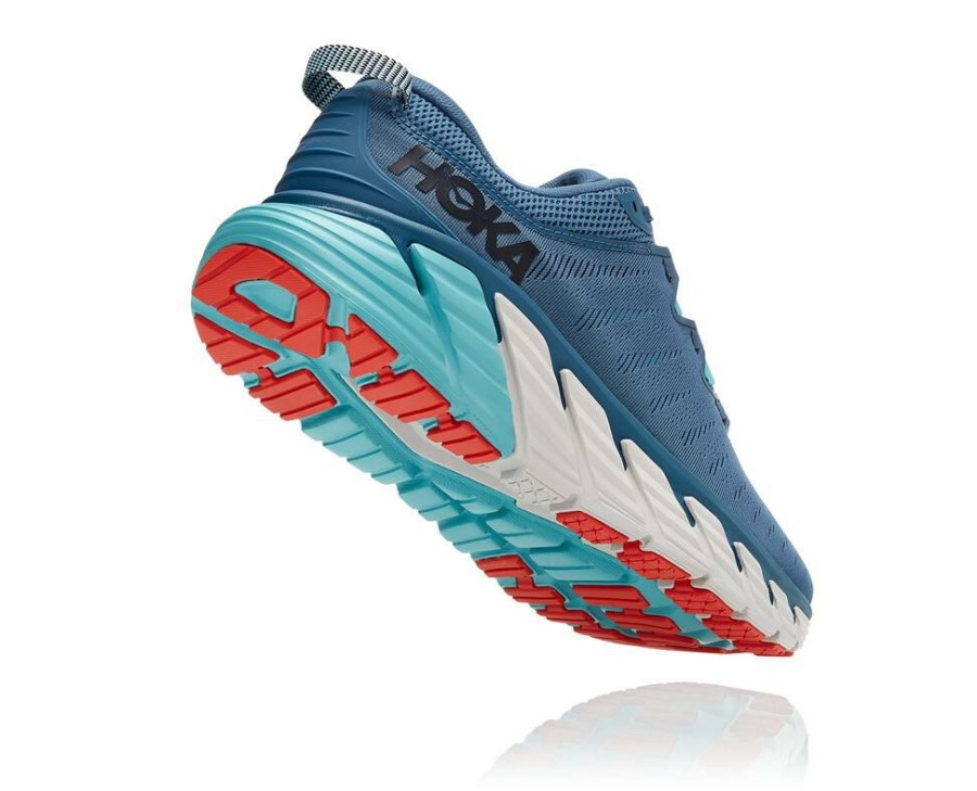 Running Shoes * | Hoka Online Gaviota 3 Road Running Shoe Real Teal / Aquarelle