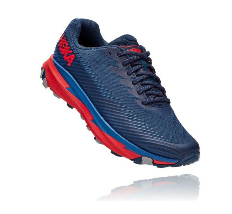 Running Shoes * | Hoka Online Men'S Torrent 2 Moonlit Ocean / High Risk Red