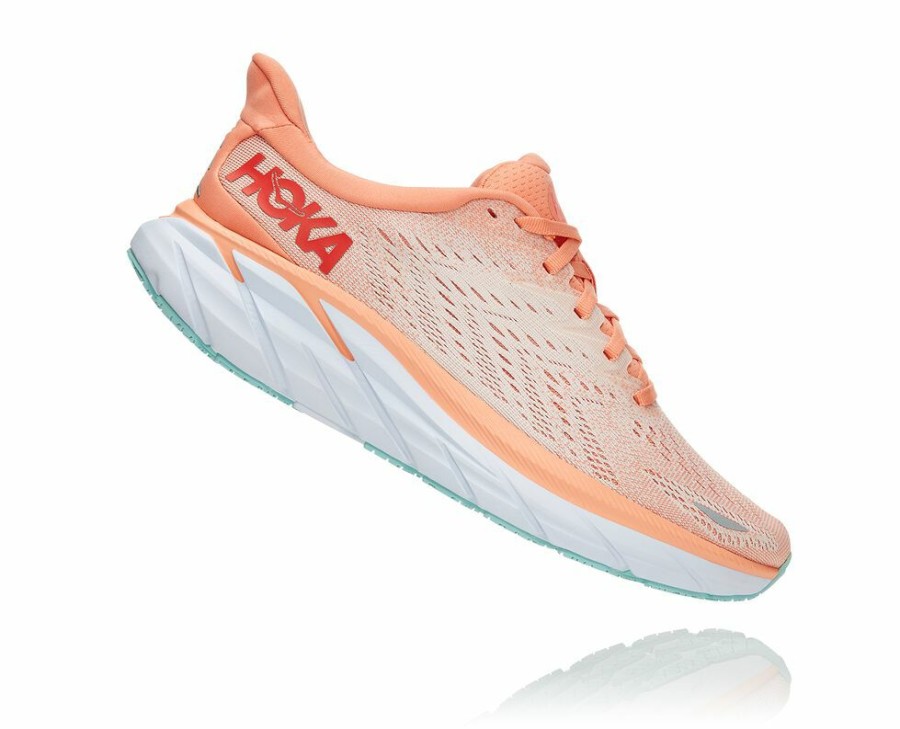 Women'S Shoes * | Shop Hoka Women'S Clifton 8 Orthopedic Shoes Orange My-9536357