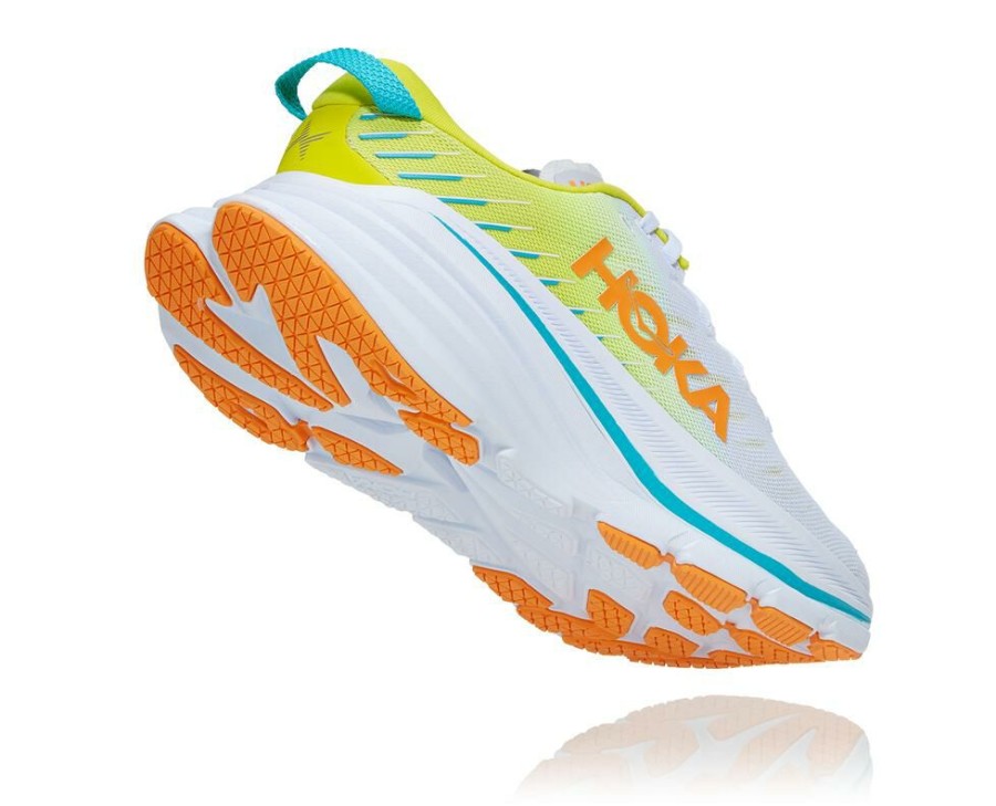 Running Shoes * | Sale Hoka One One Bondi X For Men White / Evening Primrose