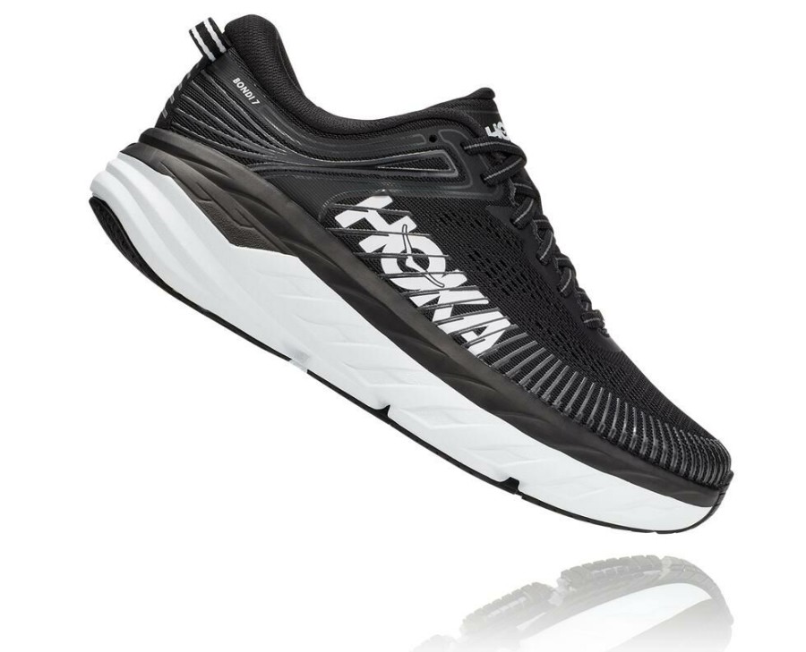 Running Shoes * | Sale Hoka One One Bondi 7 For Women Black / White