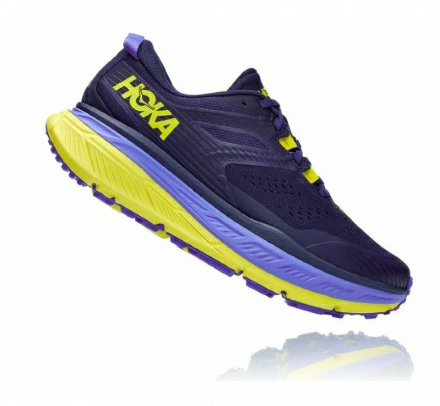 Running Shoes * | Hoka Sale Men'S Stinson Atr 6 Black Iris / Evening Primrose