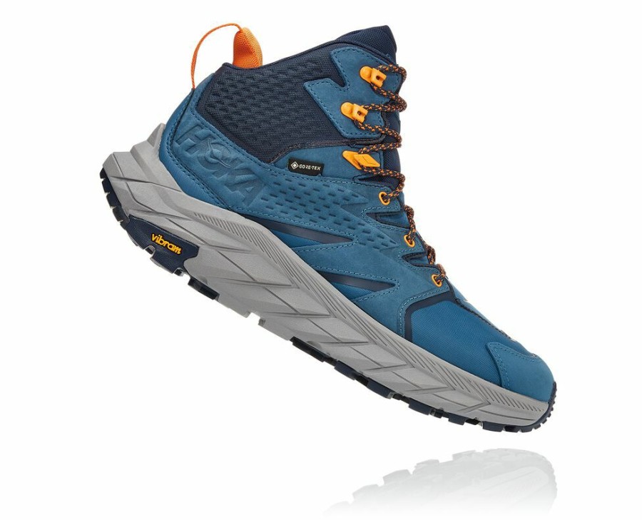 Men'S Shoes * | Limited Edition Hoka Men'S Anacapa Mid Gore-Tex Hiking Boots Blue My-1928532