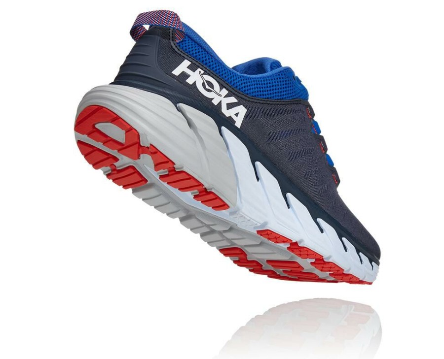 Running Shoes * | Hoka Sale Gaviota 3 Road Running Shoe Black Iris / Turkish Sea