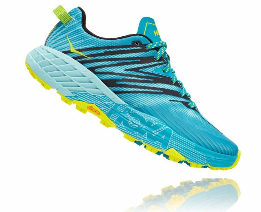 Women'S Shoes * | Online Hoka Women'S Speedgoat 4 Hiking Shoes Turquoise/Blue My-9410527