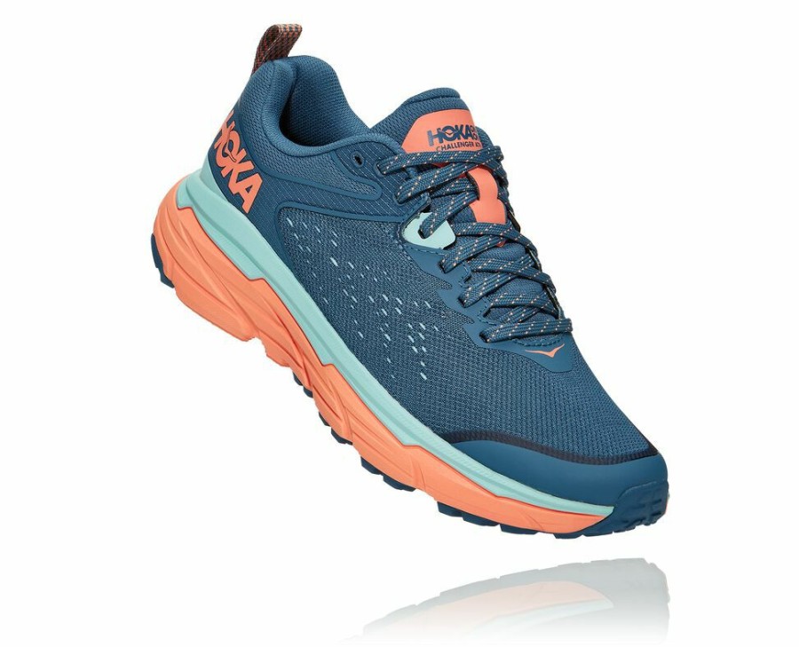 Women'S Shoes * | Shop Hoka Women'S Challenger Atr 6 Orthopedic Shoes Blue/Orange My-2874443